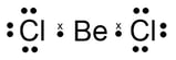 Lewis formula of beryllium chloride