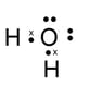 Lewis formula for water